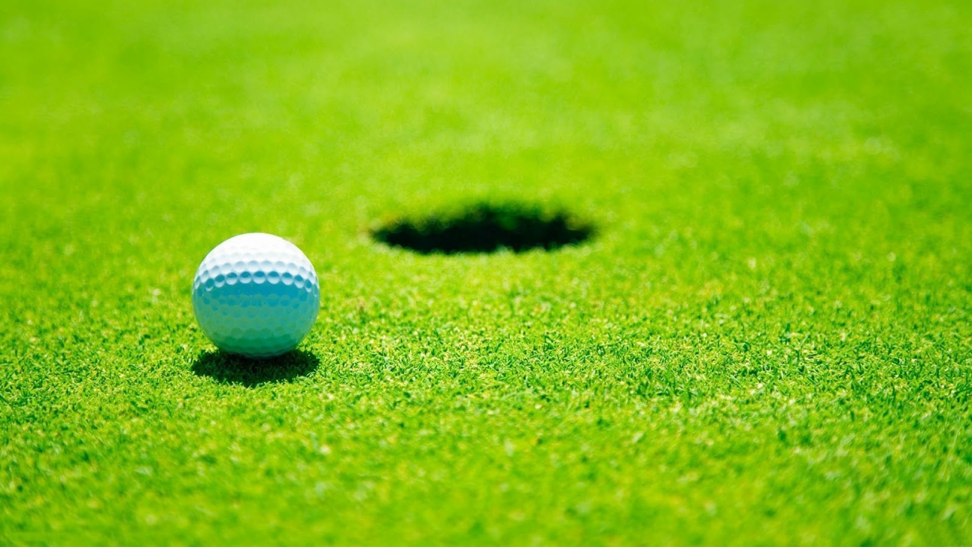 Background Balls Golf Course Grass Wallpaper