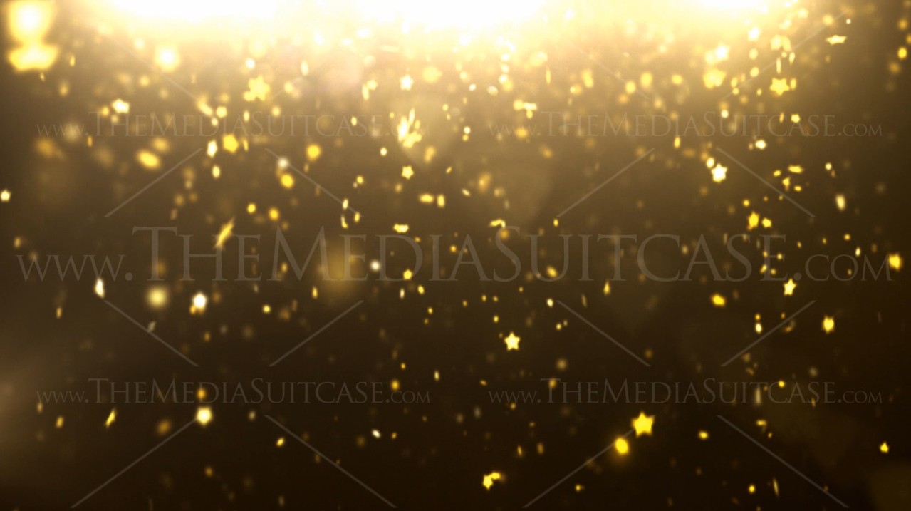 This Gold Sparkle Background Video Loops Seamlessly Between