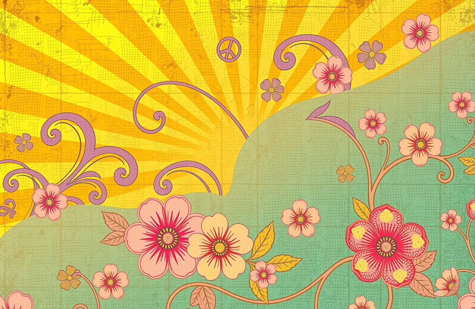 Vintage Hippie Aesthetic Wallpaper