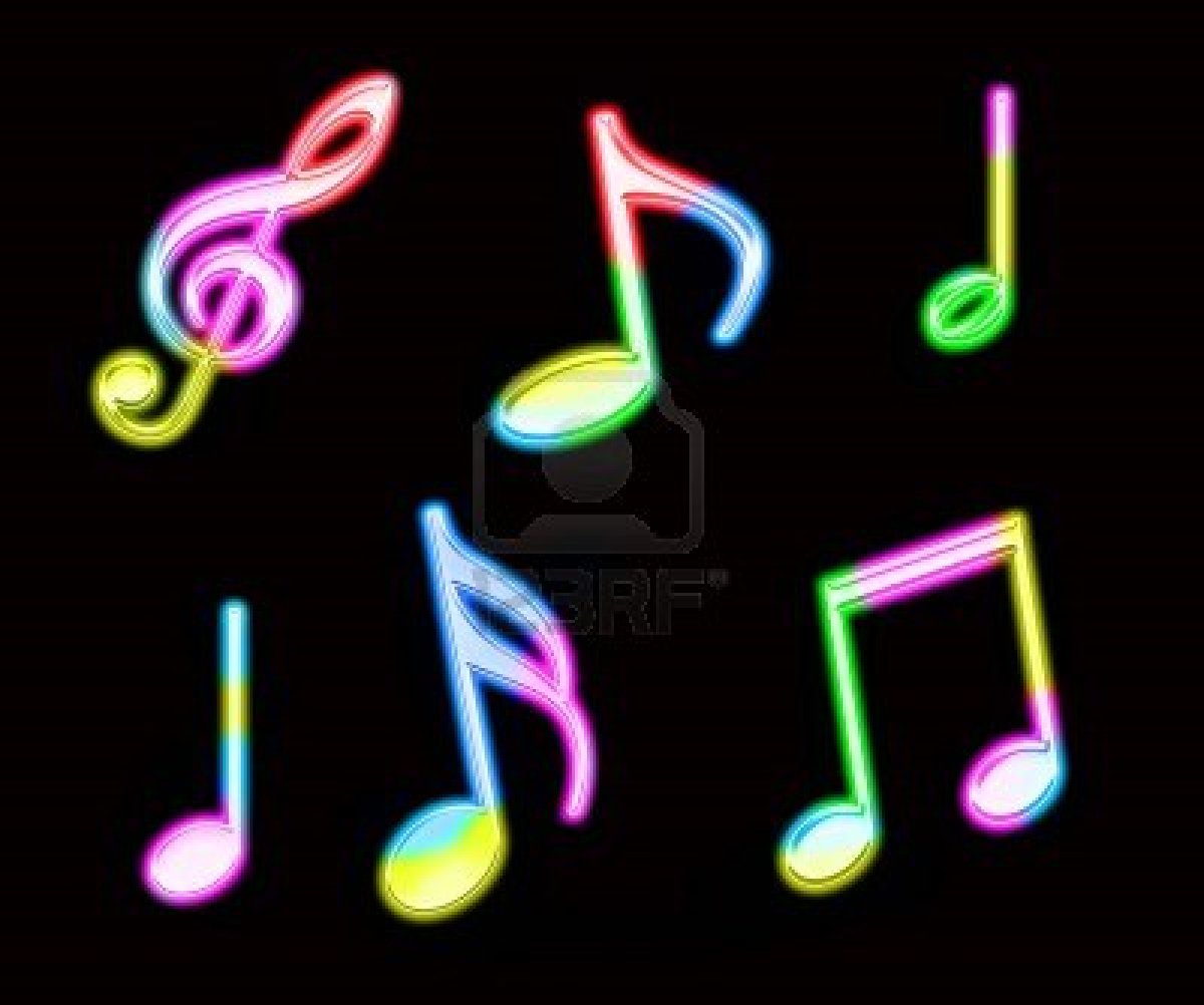 colorful music notes wallpaper colorful music notes neon colorful