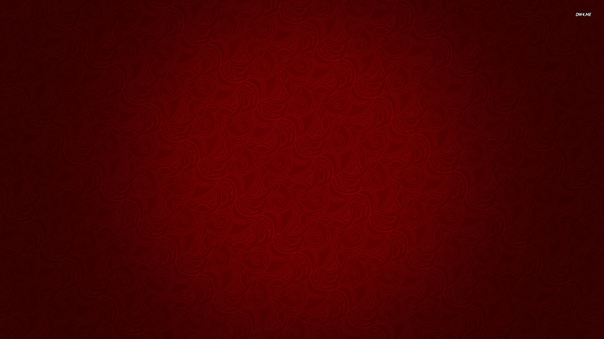 Red Swirl Pattern Wallpaper