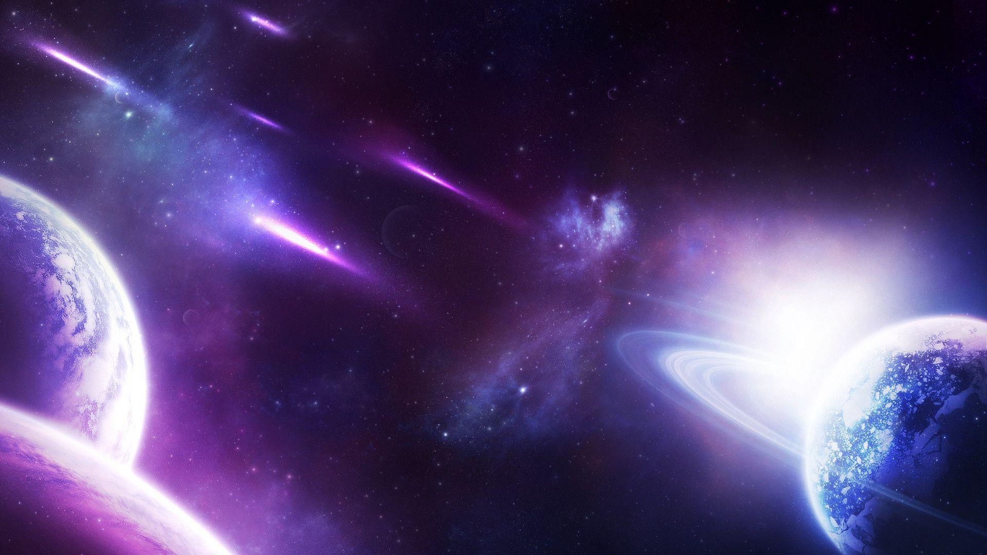 Purple Galaxy Background Free