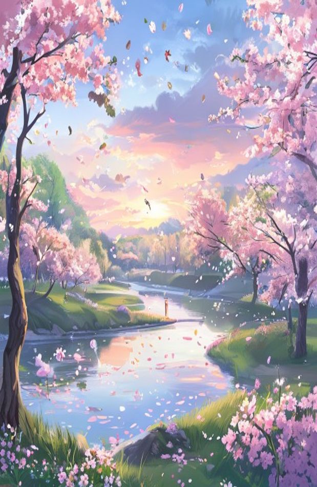 Anime Cherry Blossom Wallpaper
