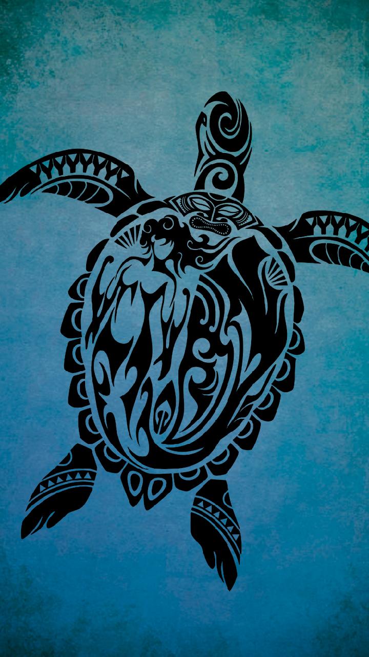 Honu Sea Turtle iPhone Wallpaper Top