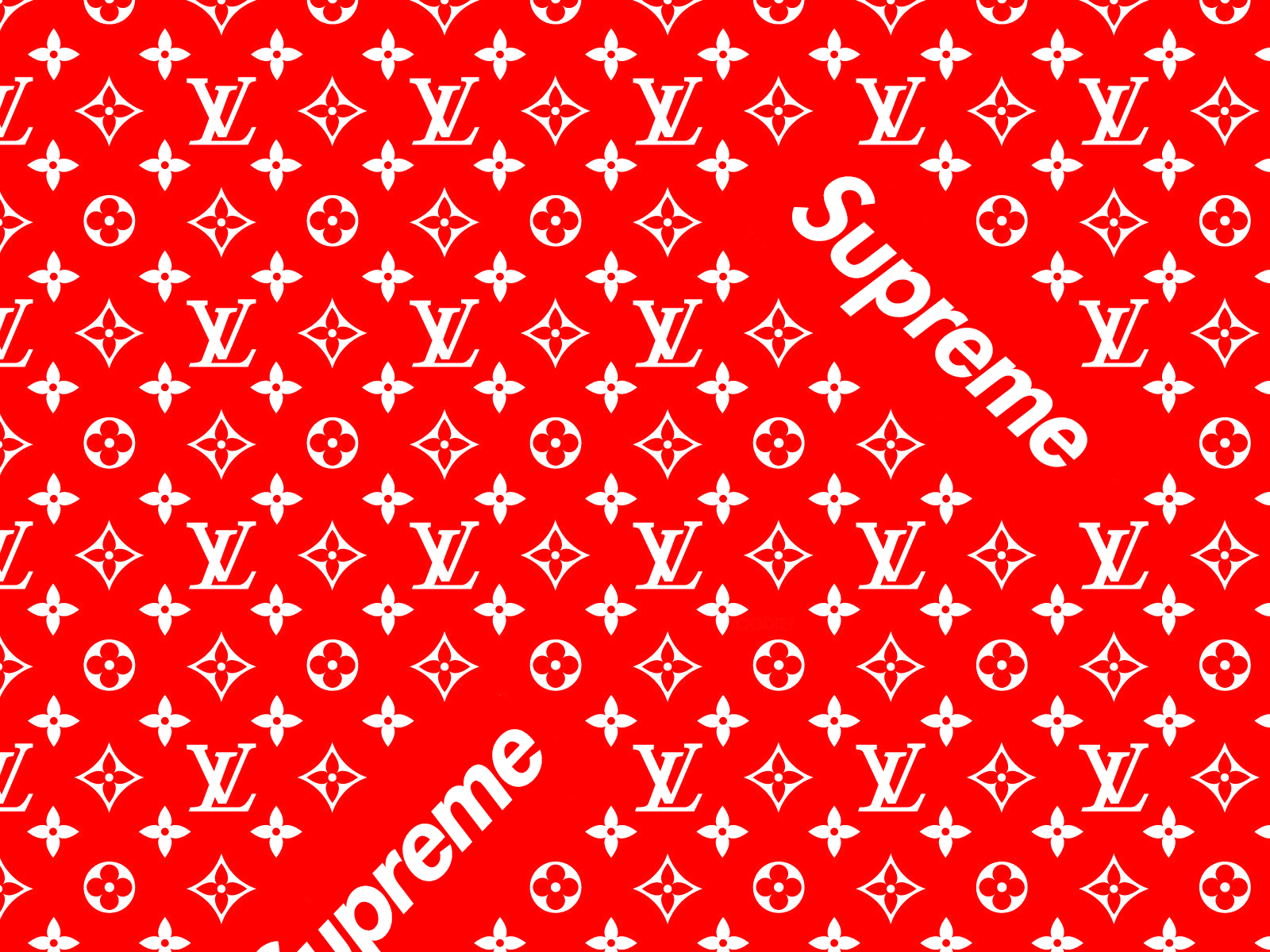 Supreme and louis v, louis vuitton, lv, HD phone wallpaper