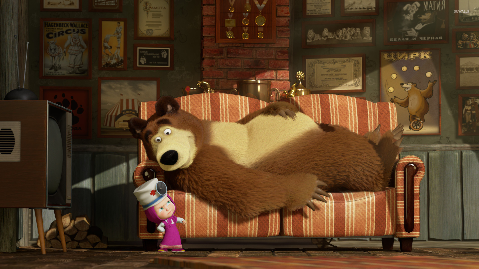 Masha And The Bear Wallpaper