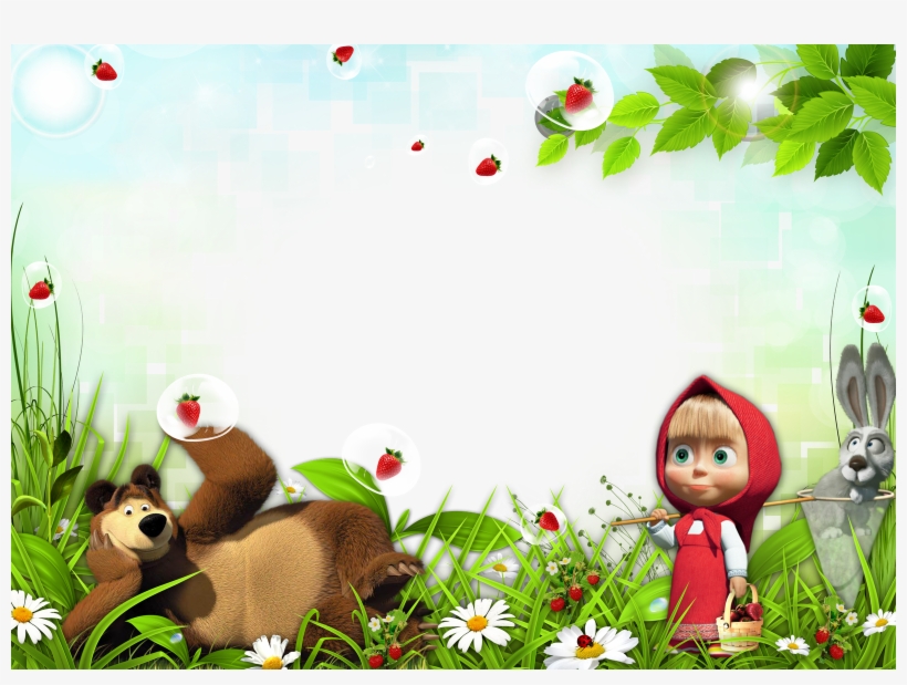 Masha And The Bear Frame Clipart Background
