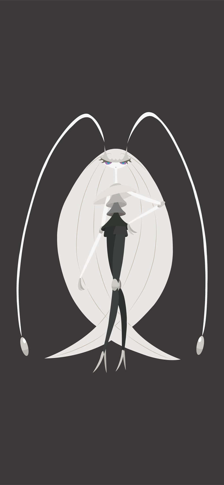 Pheromosa On Dark Gray Wallpaper