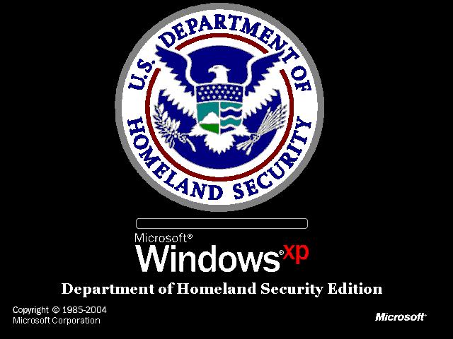 WinCustomize Explore BootSkins XP Department of Homeland Security