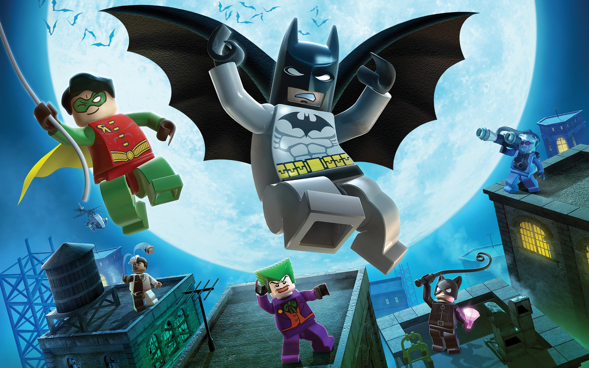 Download Batman and Robin Lego figurines wallpaper 1920x1200