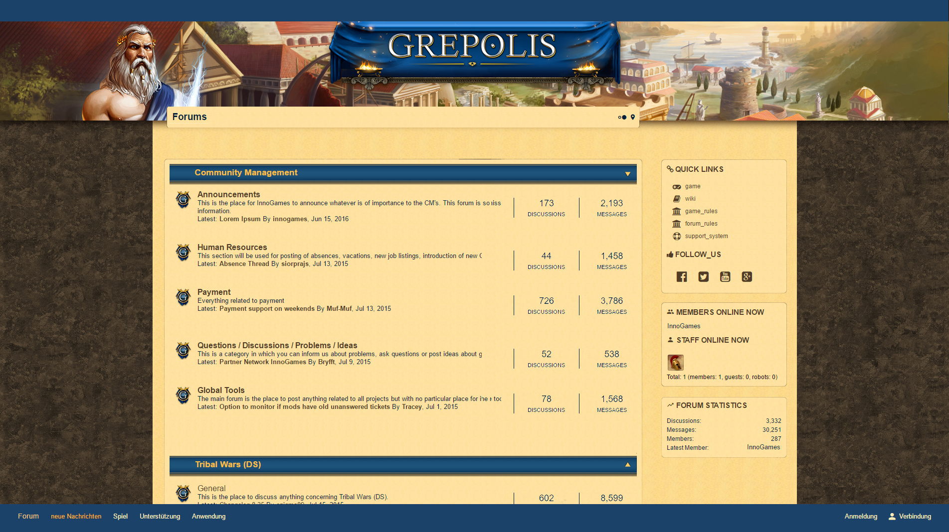 Grepolis Login