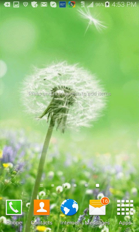 Spring Dandelion Live Wallpaper For Your Android Phone