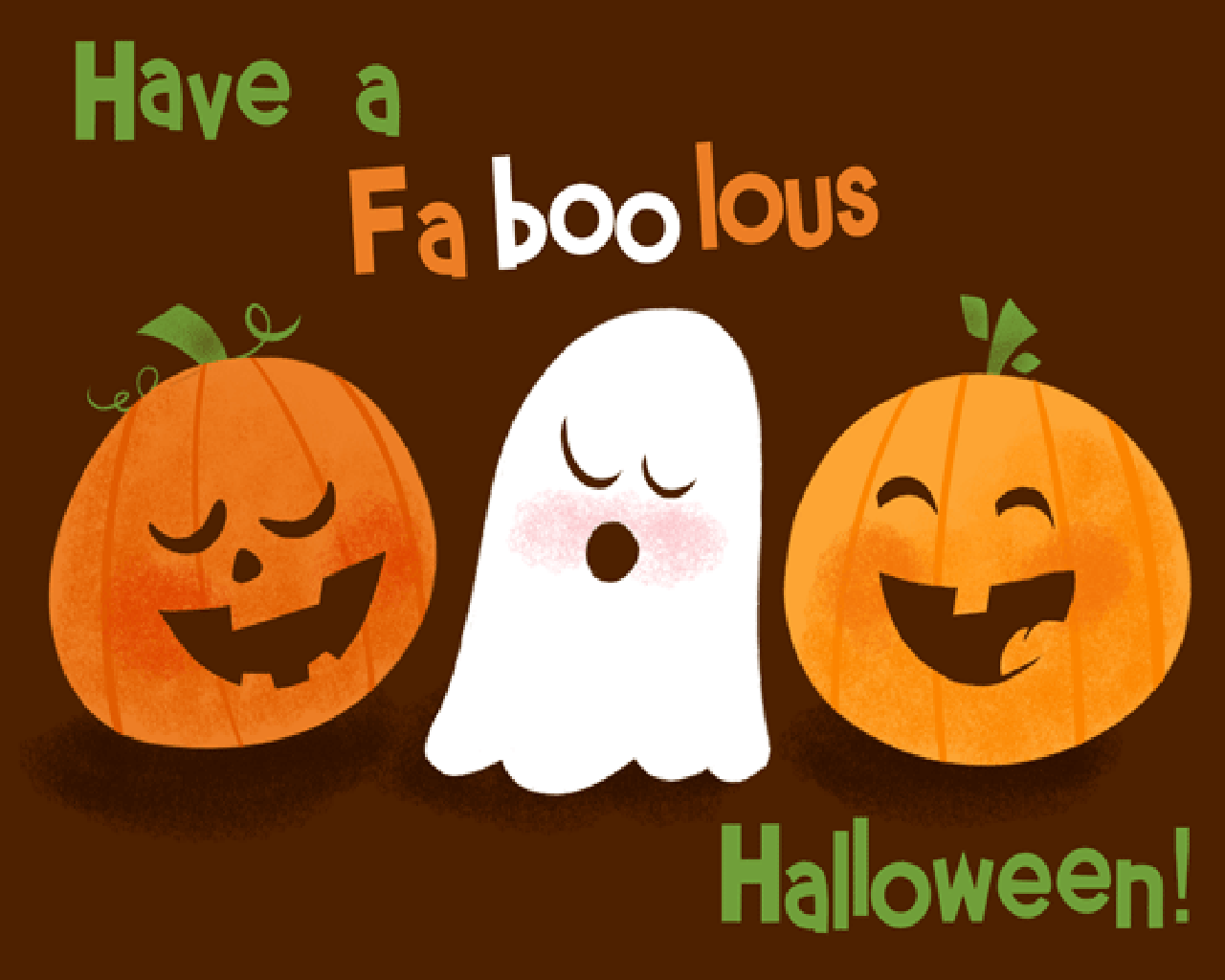 Halloween Ghost And Pumpkin Cartoon Desktop Wallpaper Background Cute  Halloween Picture Wallpaper Background Image And Wallpaper for Free Download