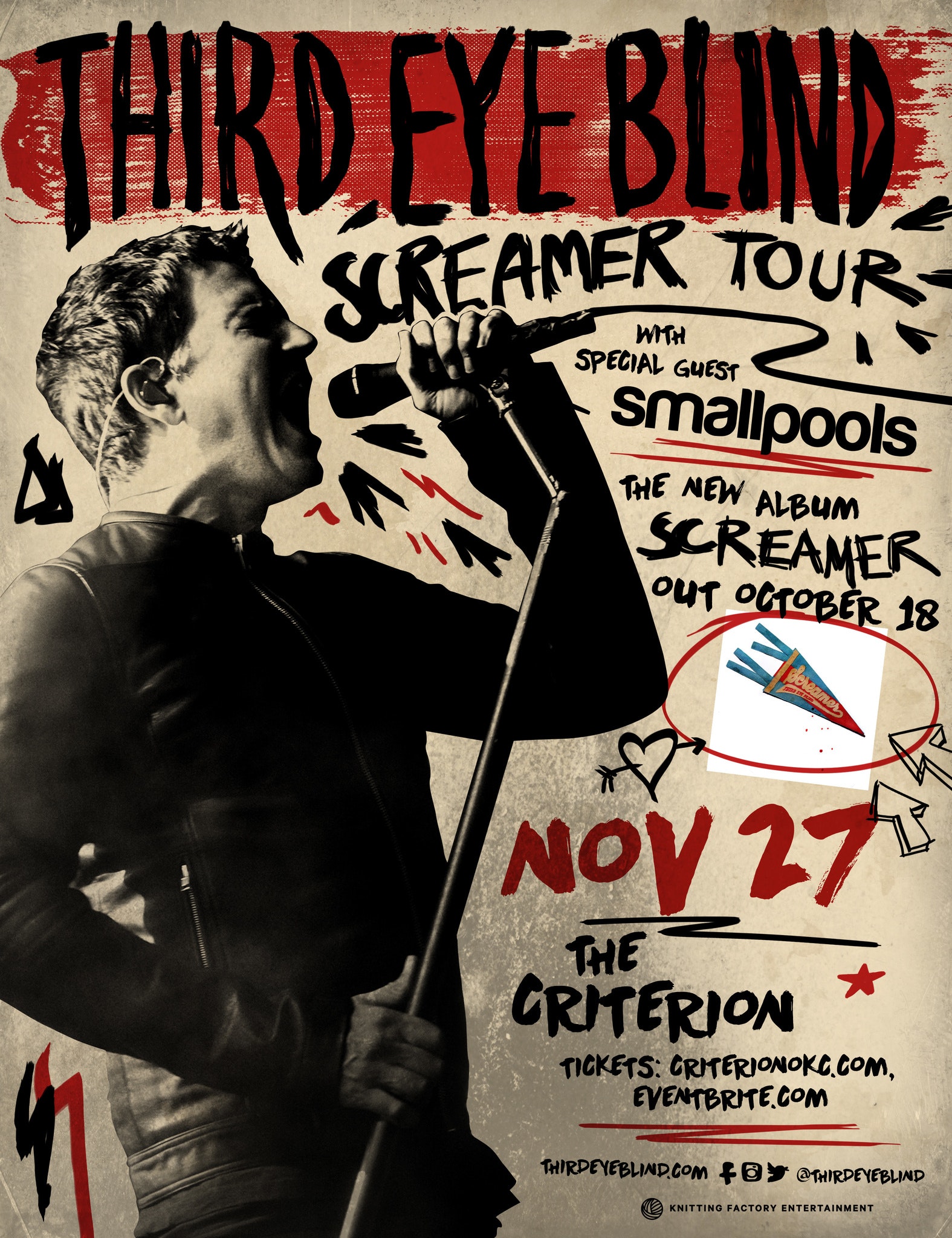 Third Eye Blind Screamer Tour Tickets The Criterion Okc
