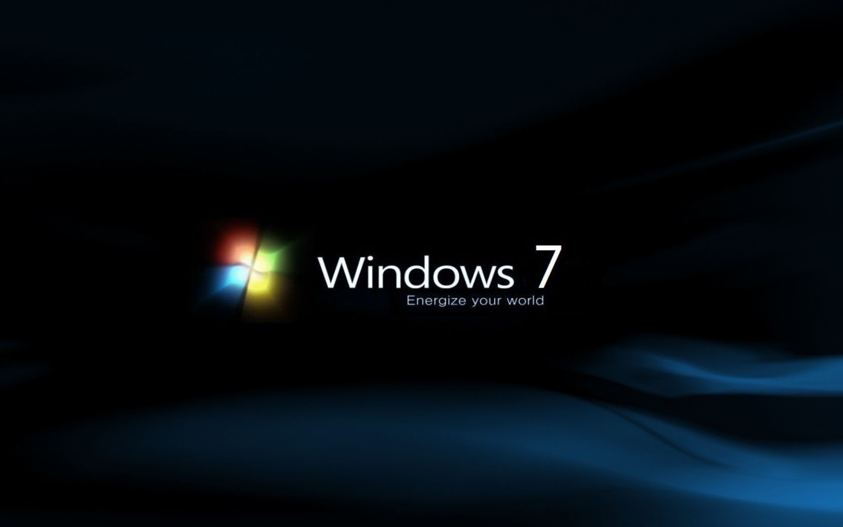 window 7 black wallpaper