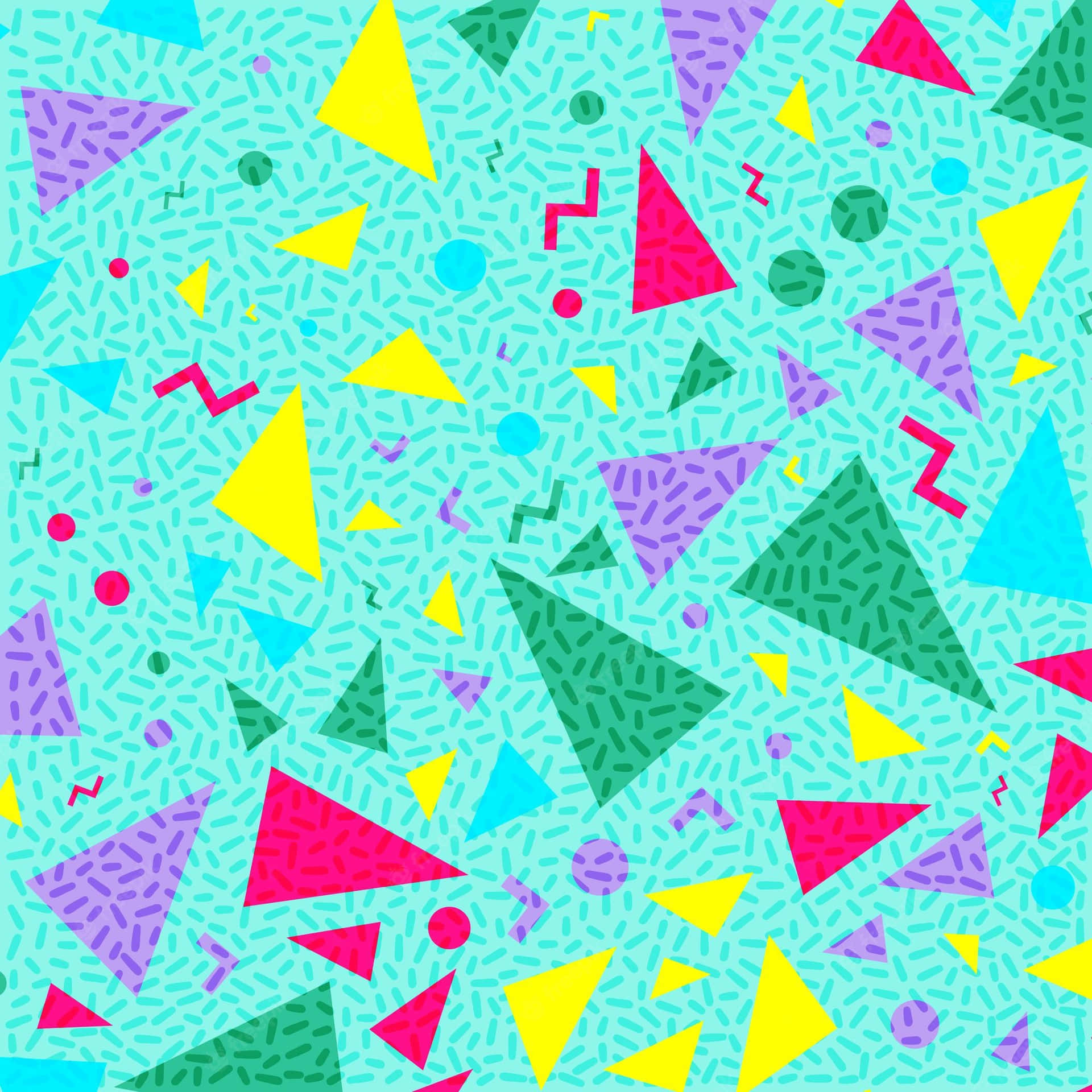 Colorful 90s Style Carpet Wallpaper