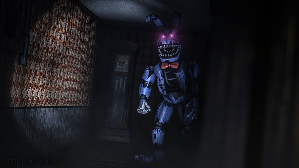 Free Download Nightmare Bonnie Sfm By Gold94chica 1191x670 For