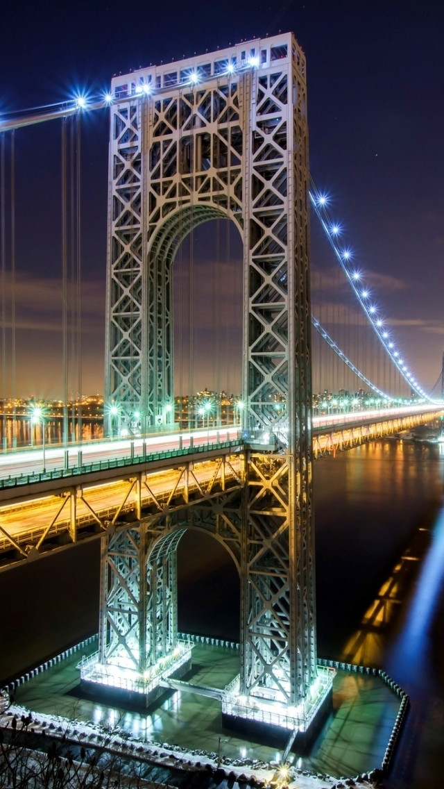 George Washington Bridge Nyc iPhone 5s Wallpaper