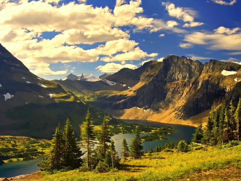 Beauty Journey Through America Montana Nature Mountains HD Wallpaper