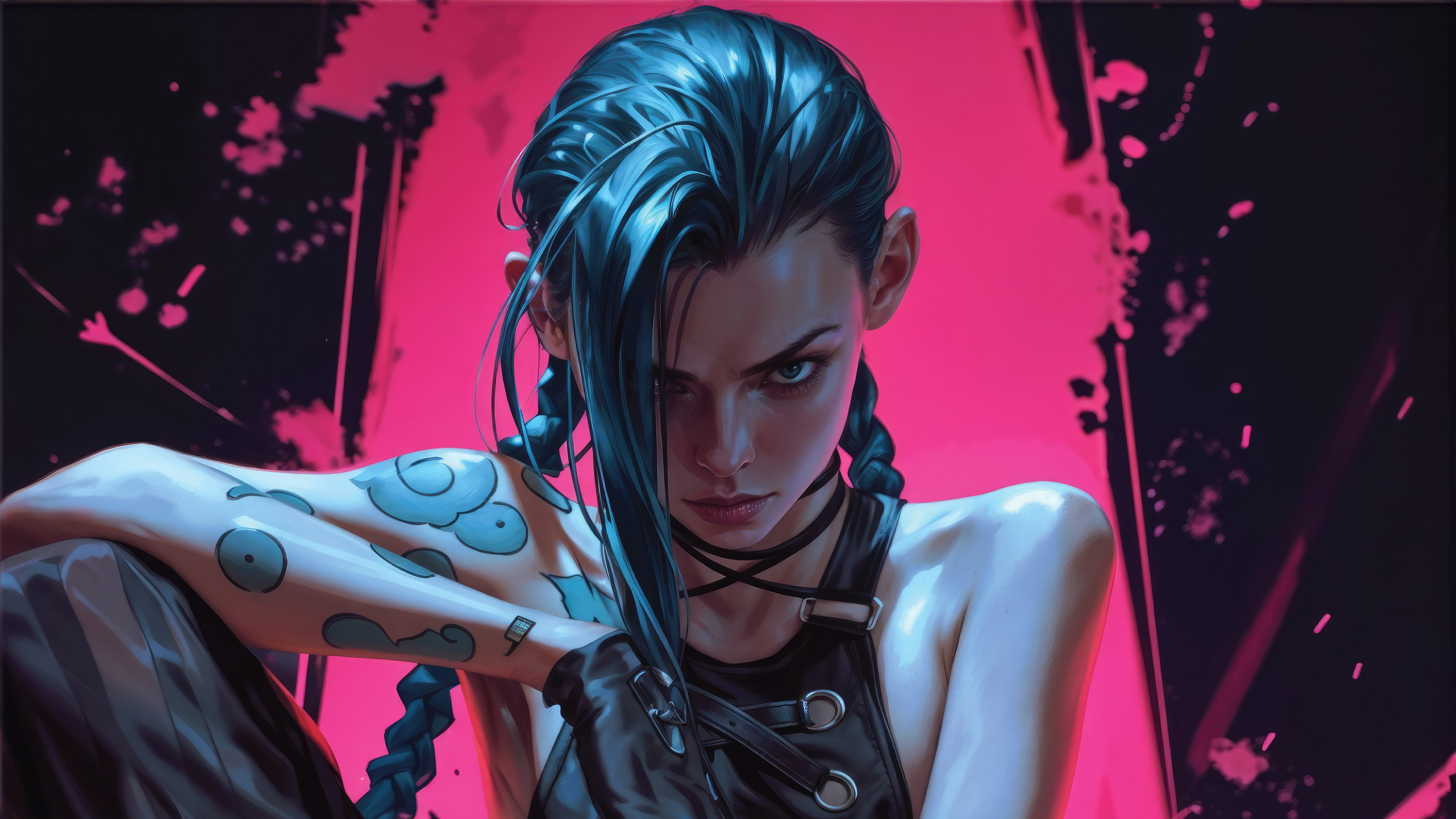 Jinx Lol Arcane 4k HD Wallpaper Image