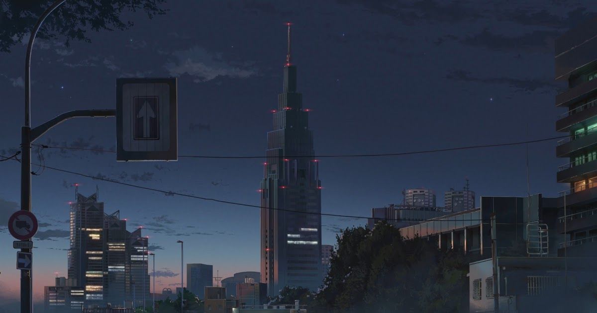HD Wallpaper Anime City Kimi No Na Wa 4k
