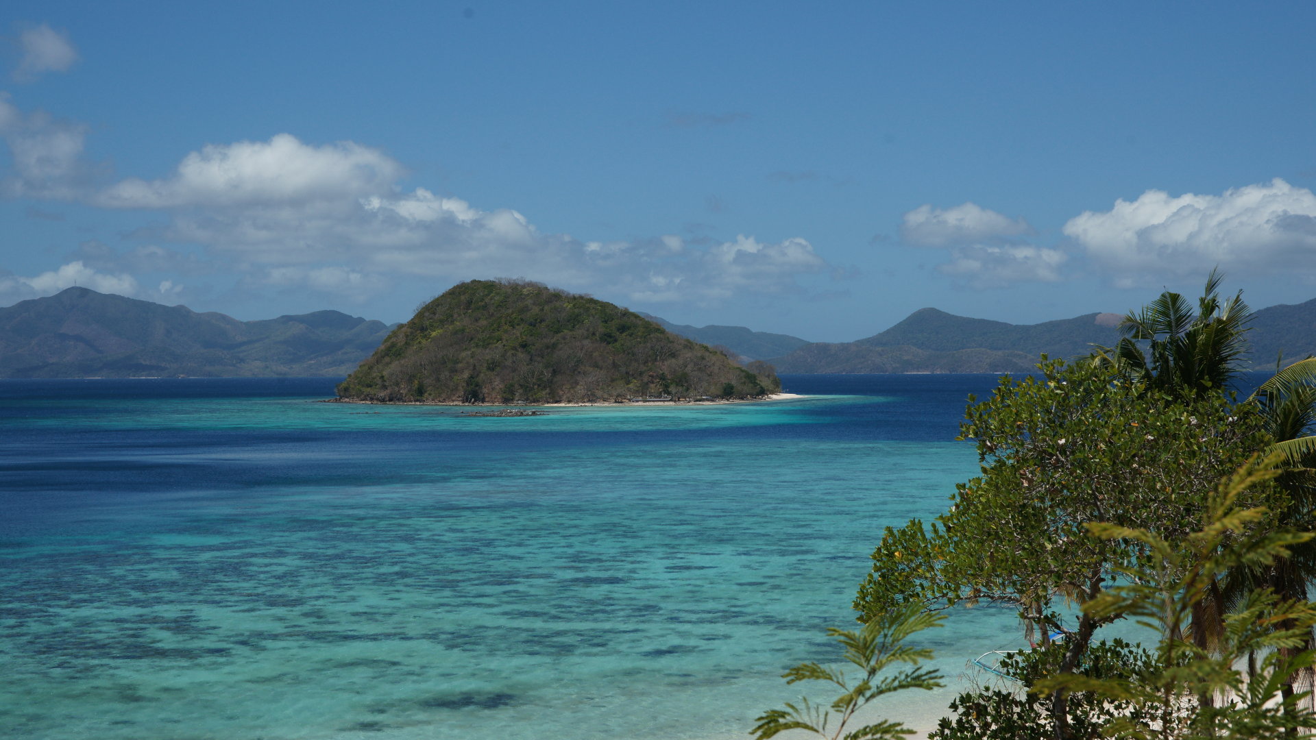 tropical island ocean view wallpaper 1080p