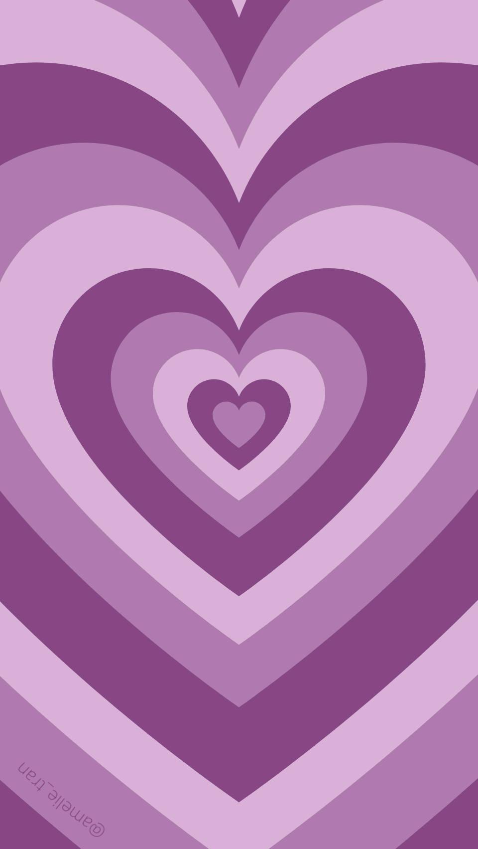 Purple Heart Loop Preppy Pfp Wallpaper