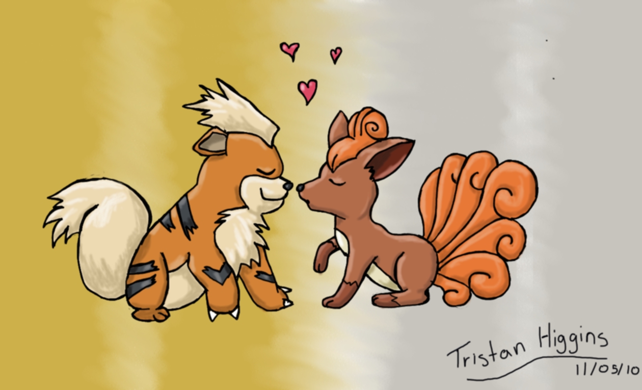 Vulpix And Growlithe Imgkid The Image Kid Has It