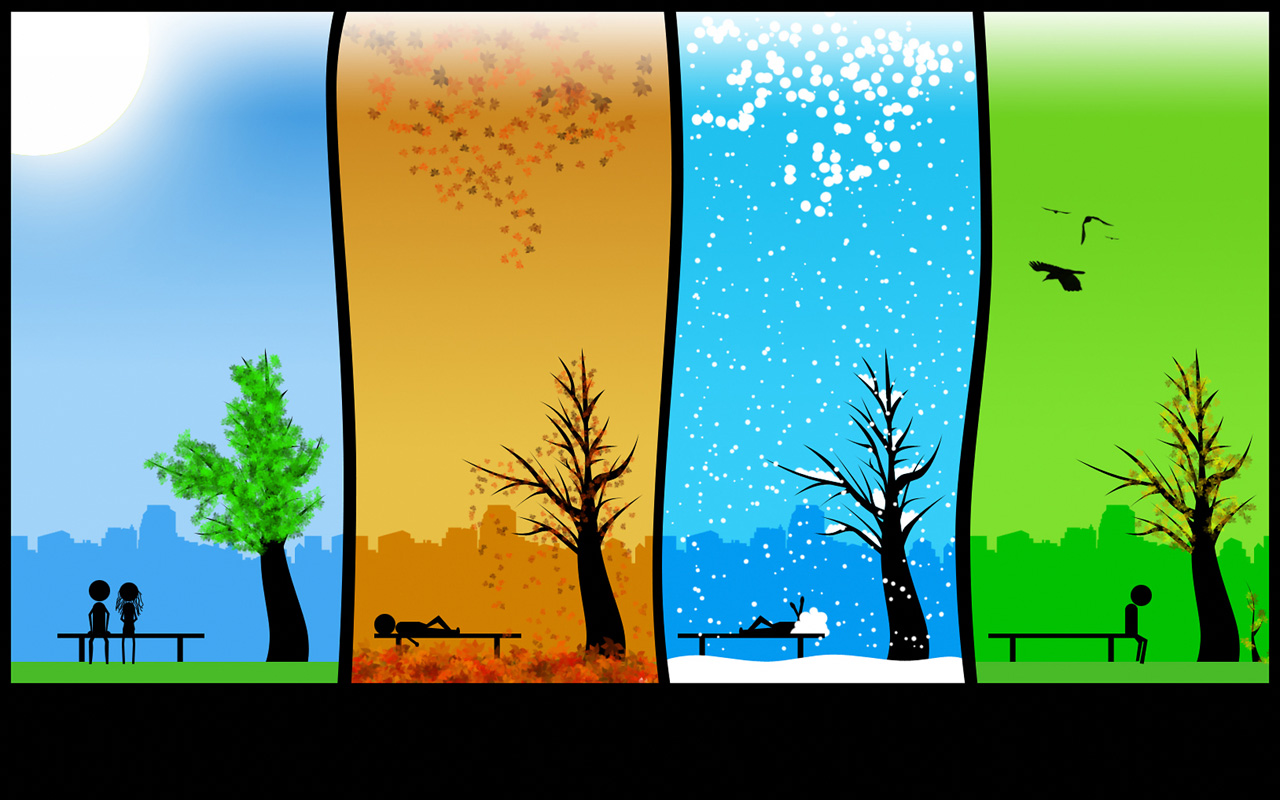 Four Seasons Background Desktop Image