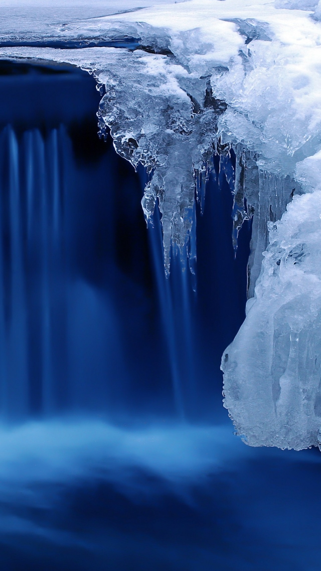 Frozen Cascade Iphone 5s Wallpaper Ipad