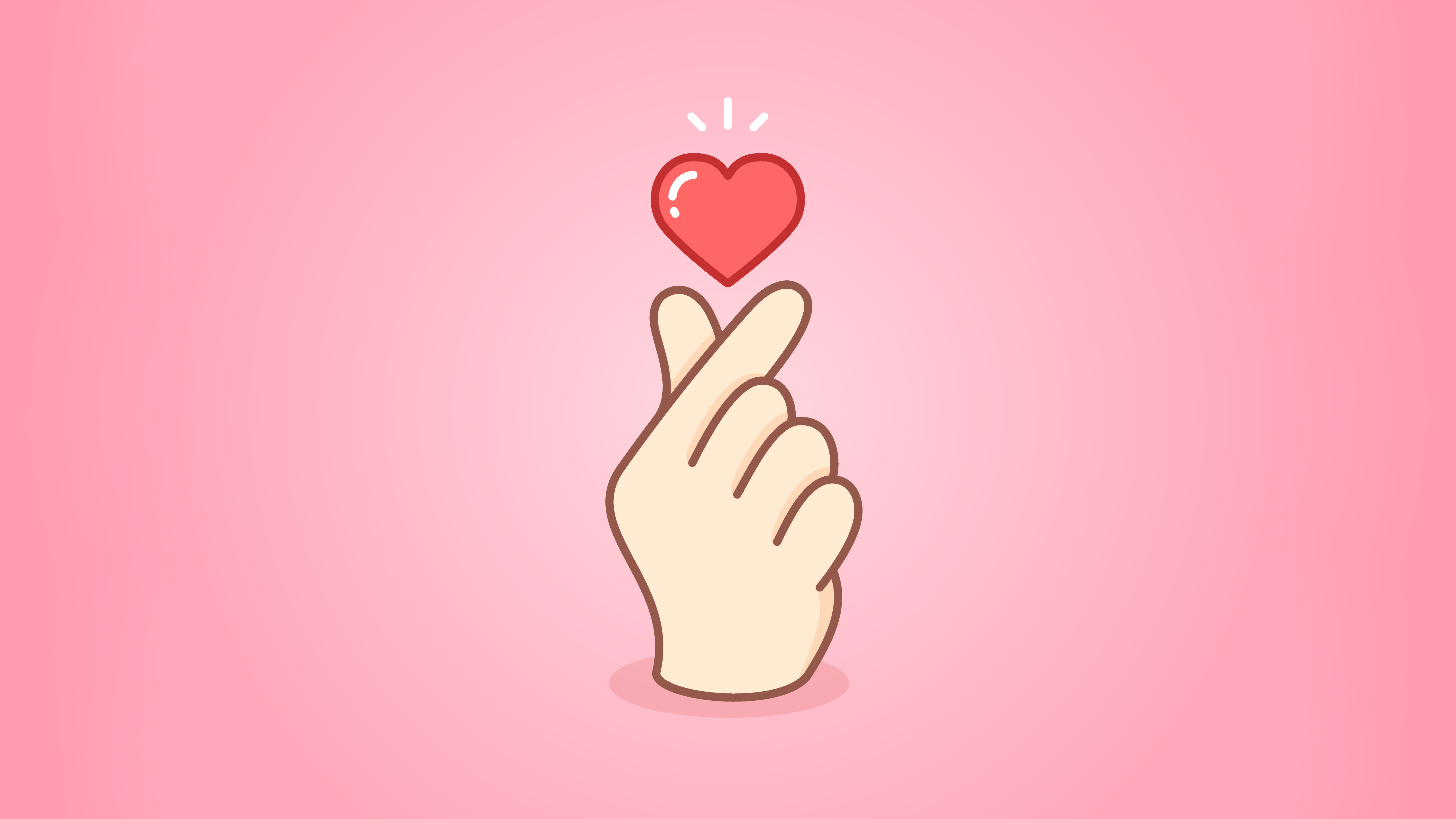 Finger Heart Wallpaper And