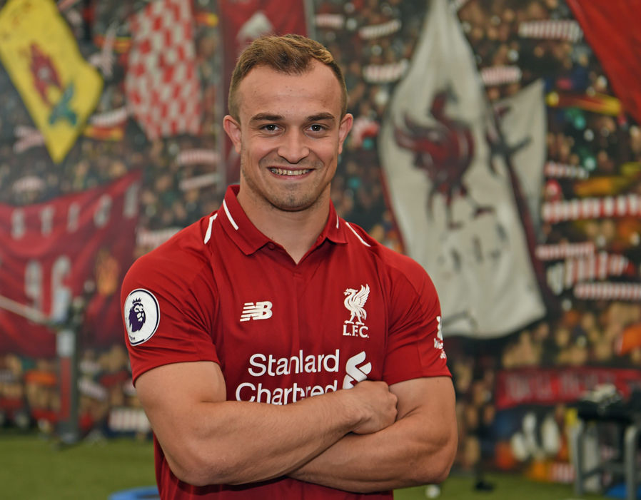 Xherdan Shaqiri First Pictures Of Liverpool S New Signing Sport