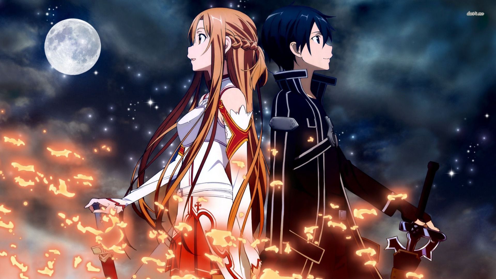 Kirito And Asun HD Wallpaper Background Image