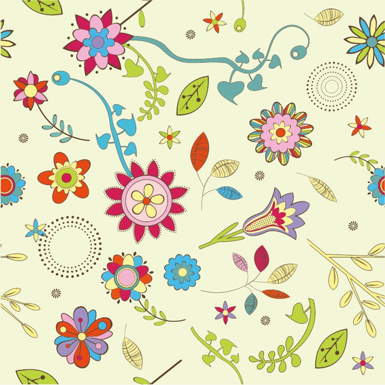 Name Abstract Flower Pattern Background Vector Graphic