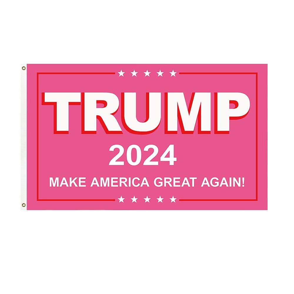 Amazon Annlefei Trump Pink Flag Make America Great