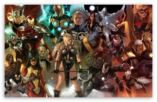Marvel Ics Characters HD Desktop Wallpaper Dual Monitor