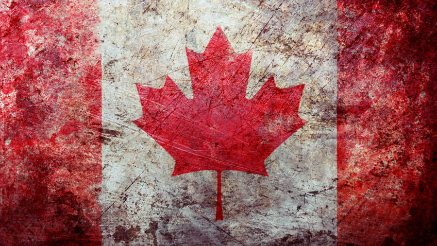 Grunge Canadian Flag By Pr1m3vil