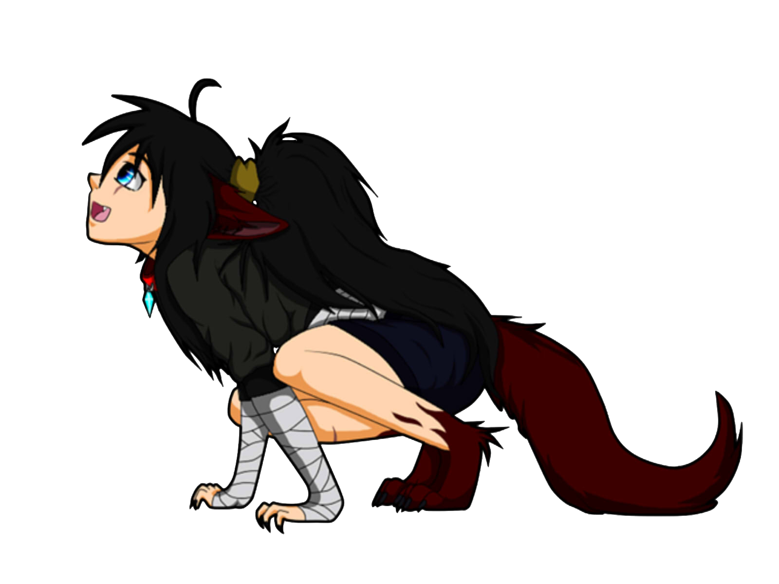 Anime Wolf Boy Chibi  Anime Cute Chibi Wolves Couple PNG Image   Transparent PNG Free Download on SeekPNG