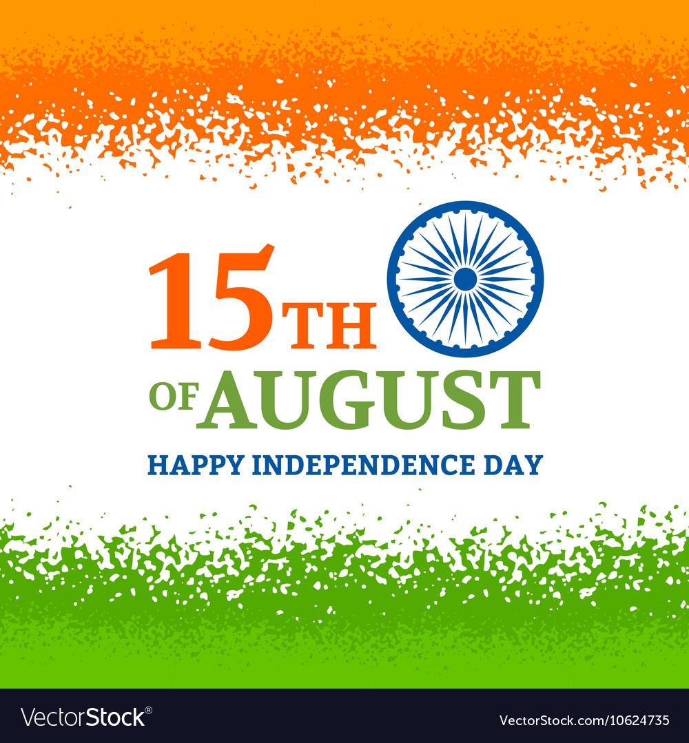 Indian independence day Royalty Free Vector Image