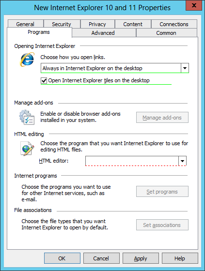 How to use Group Policy to default Internet Explorer to desktop mode
