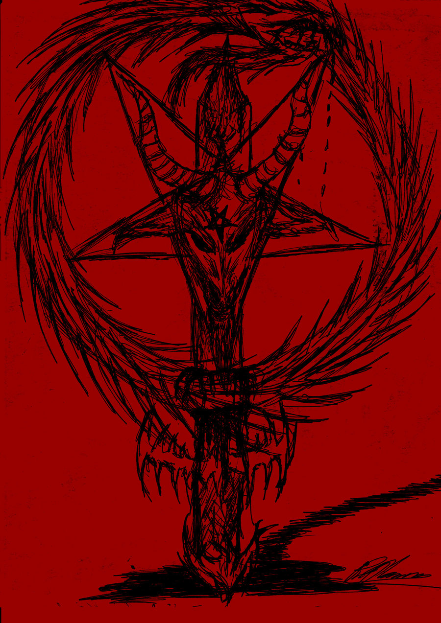 Sigil Of Baphomet Pen Sketch