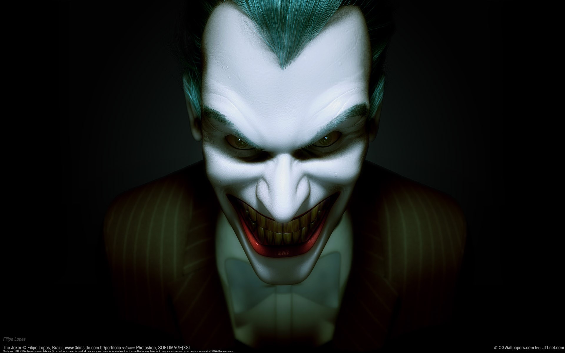 Scary Joker Wallpaper Background