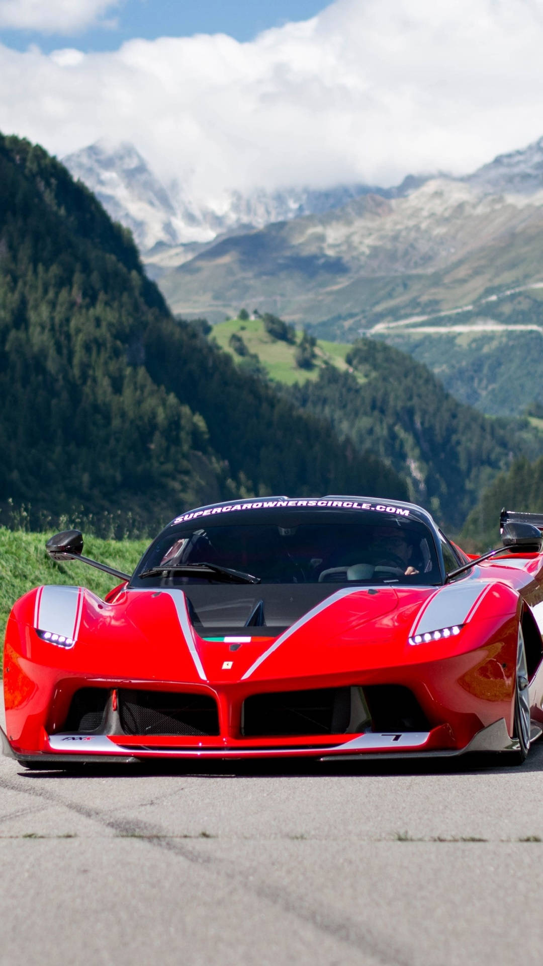 Challenger Red f1 Ferrari Phone Wallpaper