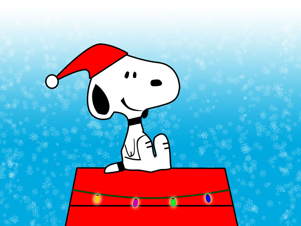 Christmas Background Snoopy