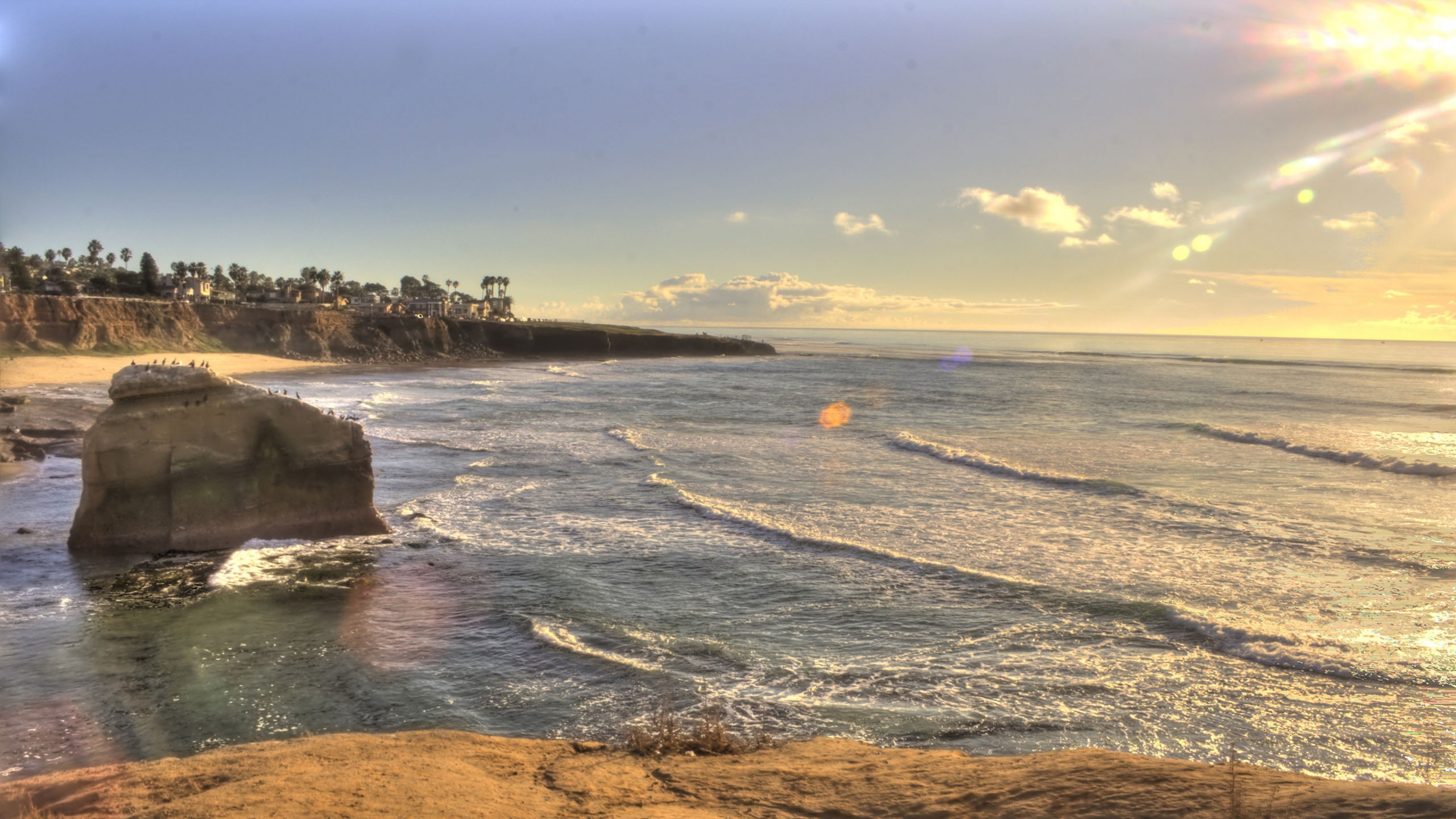 Beach San Diego California Usa Wallpaper Background 4k Ultra Hd