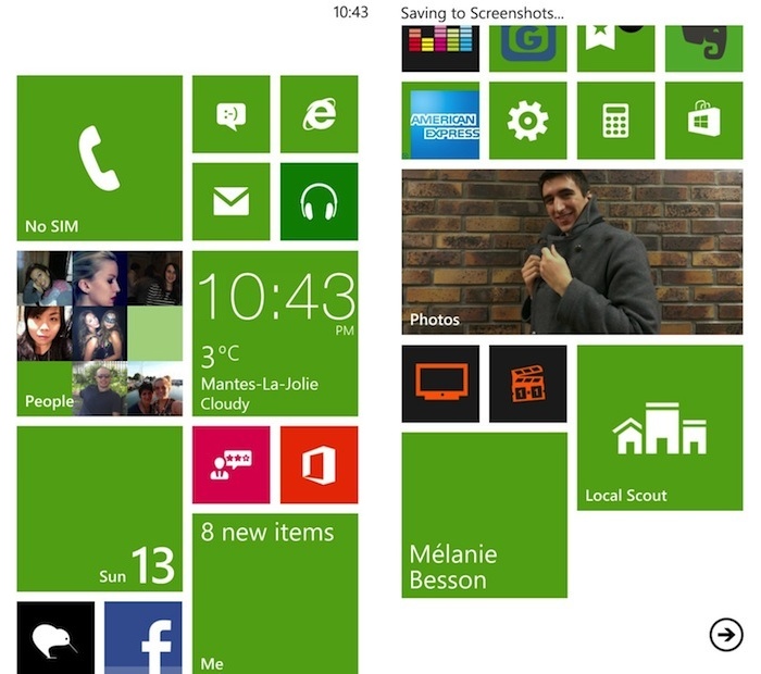 Windows Phone Wallpaper Menu
