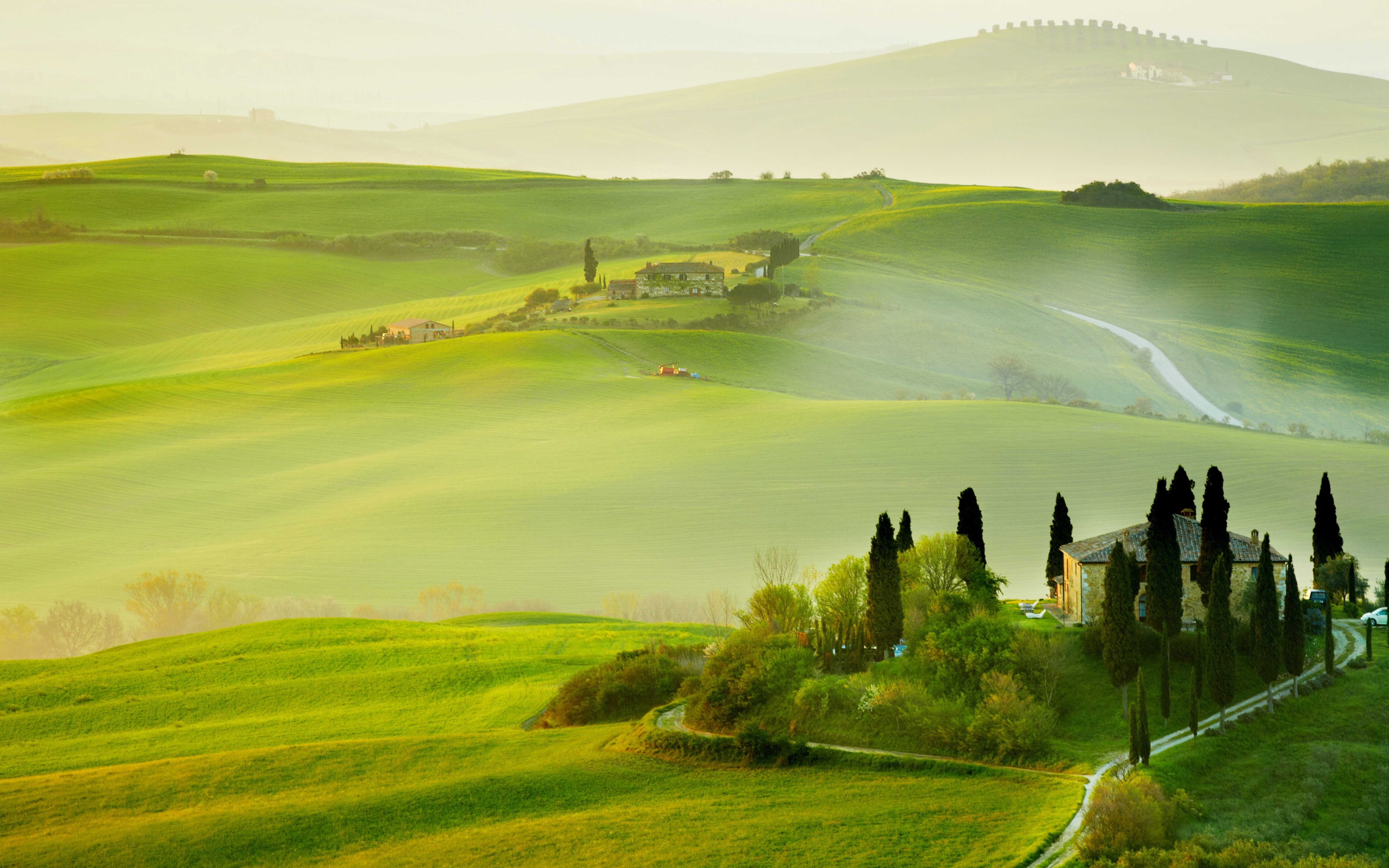Italy Valley Photography Tuscany 4k Ultra HD Wallpaper