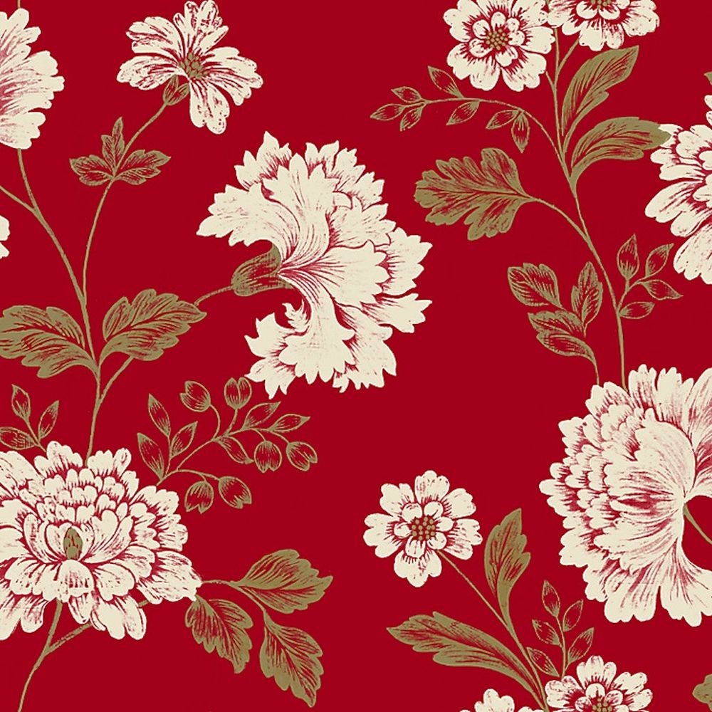 Rolls Of John Lewis Wallpaper Indian Summer Chilli Red New