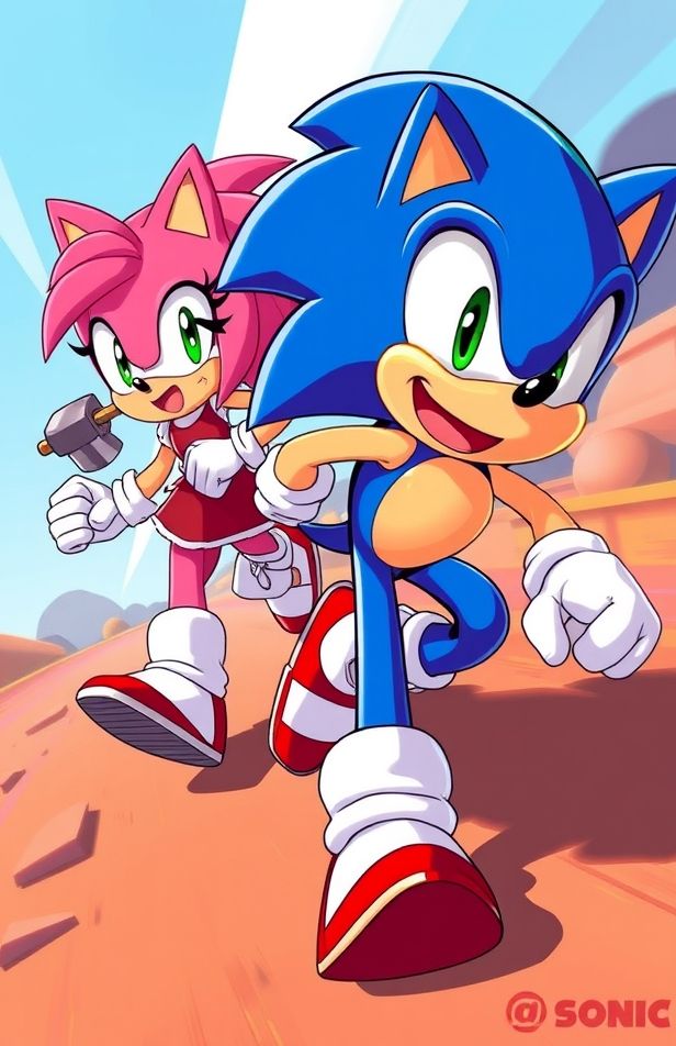 Sonic And Amy Wallpaper