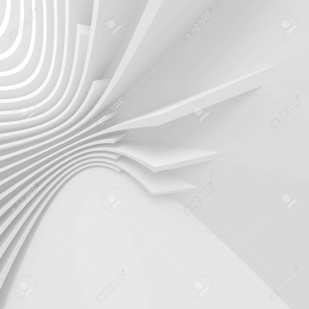 Modern Interior Wallpaper White Minimal Texture Clear 3d